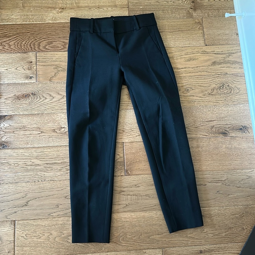 Black j crew trousers